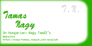 tamas nagy business card